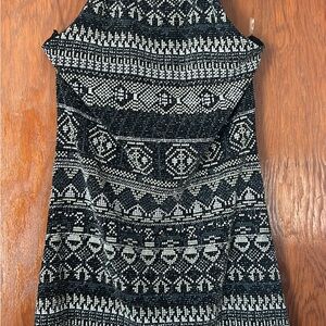 Mystic Black and White Textured Top